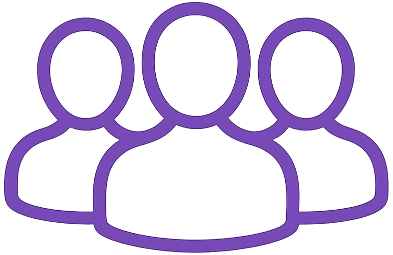 Icône groupe bénévoles équipe association