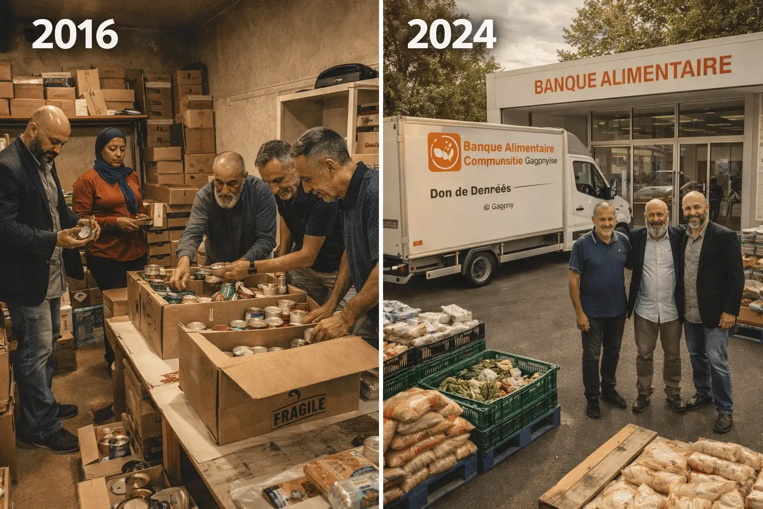 Photo fondation épicerie solidaire Gagny février 2016