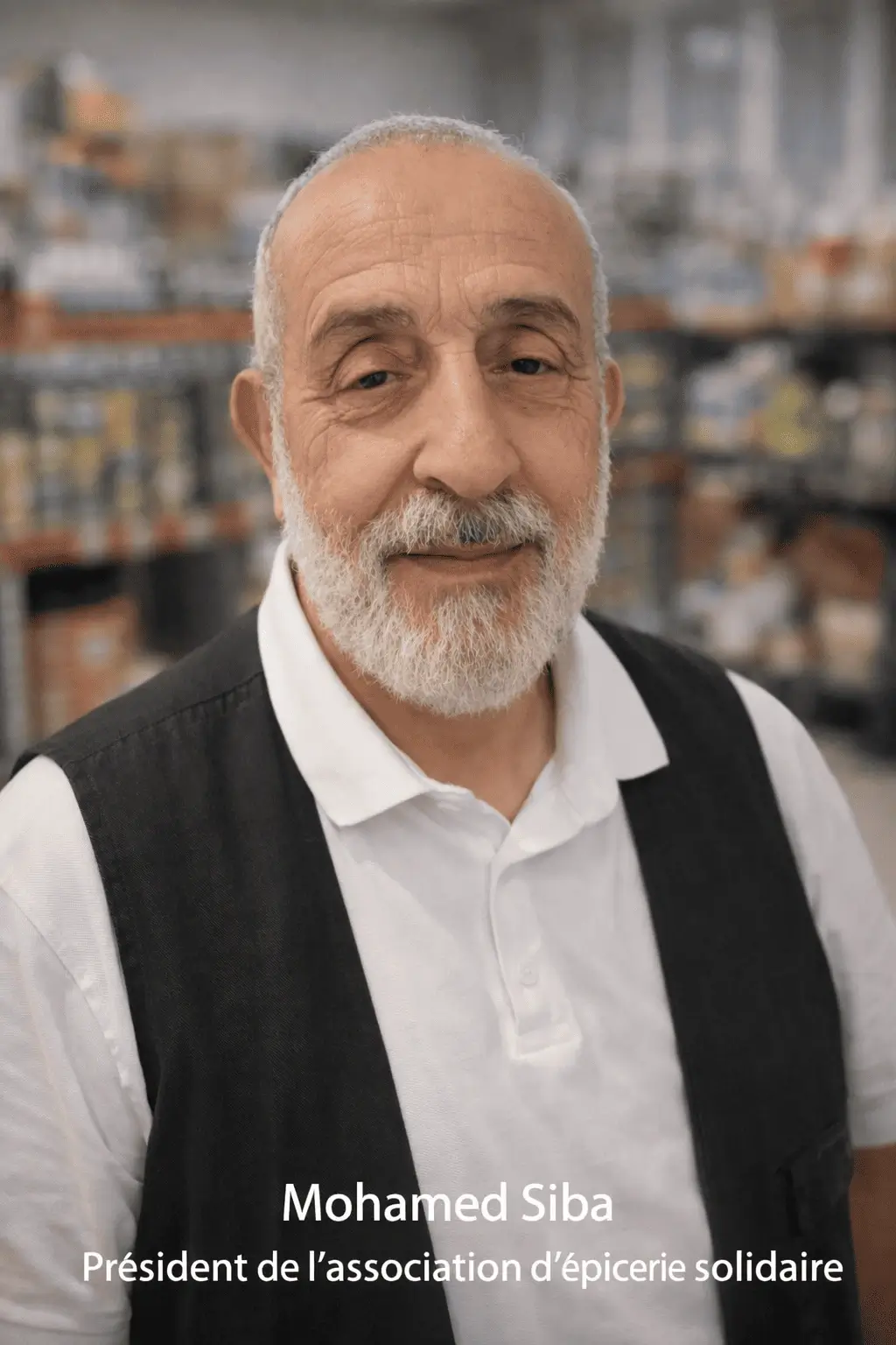 Mohamed Siba président association Un Panier Pour Tous épicerie solidaire halal Gagny Seine-Saint-Denis