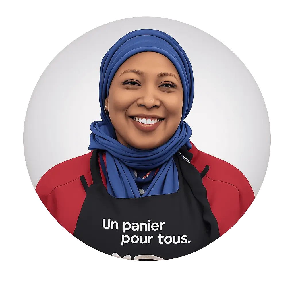 Fatou bénévole distribution aide alimentaire épicerie solidaire Gagny
